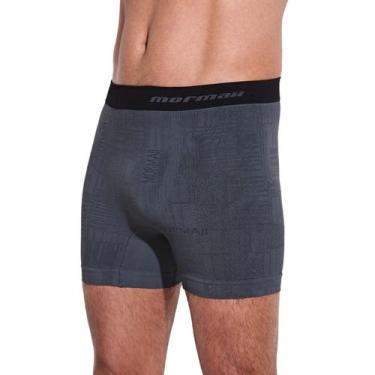 Imagem de Cueca Boxer Box Desenhada Mormaii Secagem Rápida Poliamida, Cinza chum