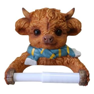 Imagem de Baoblaze Porta-papel higiênico em formato de animal, suporte para papel higiênico, porta-rolos de papel higiênico para decoração de casa.
