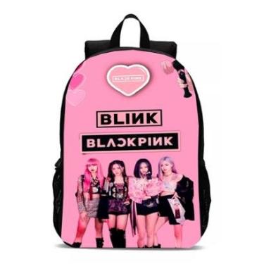Imagem de Mochila Banda K-Pop Black Pink Bolsa Meninas Novidade Escolar-Unissex