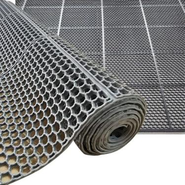 Imagem de Tapete Antiderrapante 1.20m Colmeia banheiro cozinha Rampas piscina (Preto, 1.20M X 75CM)