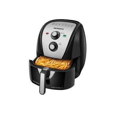 Imagem de Fritadeira Elétrica Sem Óleo Air Fryer Mondial AFN-60 6L Preta/Inox