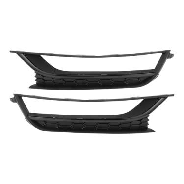 Imagem de VekAuto 1 par de grelhas de farol de neblina para Volkswagen Passat 2012-2015 ABS durável preto dianteiro esquerdo direito dianteiro inferior para-choques neblina capa inserções