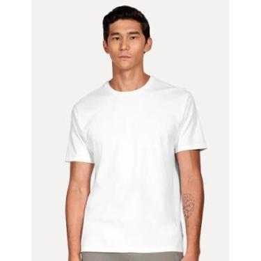 Imagem de Camiseta Aramis Masculina Basic Lisa Mono Liquid Cotton Branca-Masculino