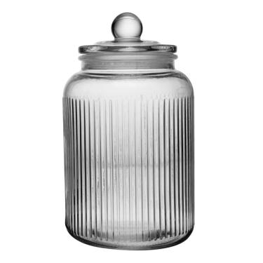 Imagem de Conjunto De 2 Potes Herméticos De Vidro Canelado 1,6l Essência Lyor