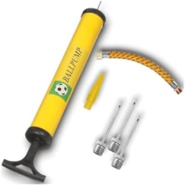 Imagem de Bomba infladora manual portatil de borracha resistente e eficiente, 24cm, facil