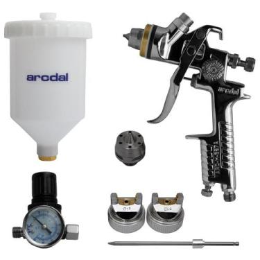 Imagem de Kit Pistola De Pintura de Gravidade Bico 1.4mm ARCH827A Copo 600ml Pro