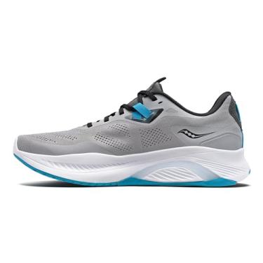 Imagem de Saucony Tênis de corrida masculino Guide 15, Liga metálica/topázio, 44