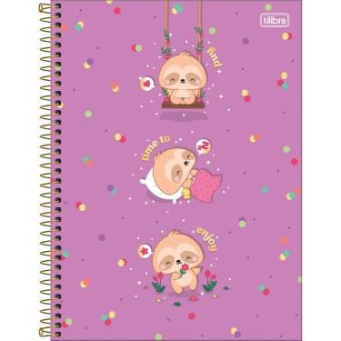 Imagem de Caderno Espiral Capa Dura Universitário 1 Matéria Mellow 80 Folhas Tilibra Estampa 3