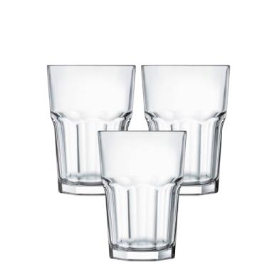 Imagem de Conjunto de Copos de Vidro, Alta Resistência, 350ml, para Suco Água Refrigerante, 3 ou 6 Unidades (3)