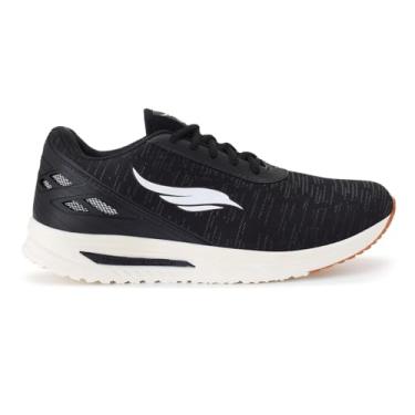 Imagem de Tênis Masculino Esportivo Casual Corrida Caminhada Running Pro Confortável Leve (Preto/Branco, BR, Adulto, Numérico, 36)