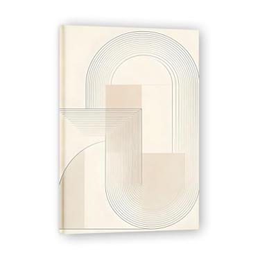 Imagem de Minimal RhythmsMinimal Canvas Art: Serenity Neutral Tones Grande Área em Branco para Decoração de Espaço Calmo Emoldurado 31,5 x 119,9 cm