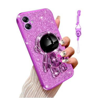 Imagem de Annyojo Capa para Samsung A04E 5G, capa protetora à prova de choque para Samsung Galaxy A04E 5G, roxa