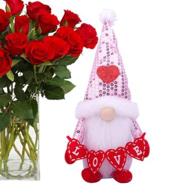Imagem de Valentines Gnome Decor | Decoração de Mesa para Feriados,Decorativo de Festas | Para Quarto Escritório Estante Lareira Vitrine Criado-Mesa Aparador Restaurante Casa