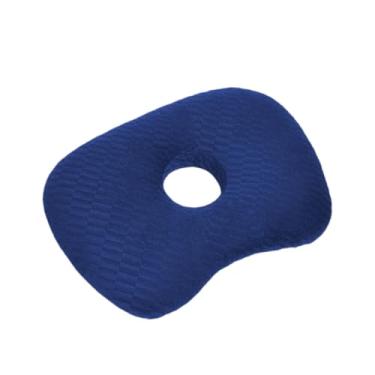 Imagem de Llazsybz Almofada para Piercing, Almofada Lateral, Protetor Ergonômico para Orelha Furada, Suporte para úlceras de Pressão Na Orelha, Salões de Piercing, Azul Escuro, Tamanho real