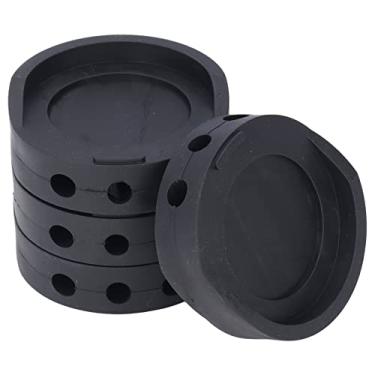 Imagem de Hyuduo 4pcs Móveis Almofadas de Pernas de Borracha Antibratação Não Deslizamento para Máquina de Lavar Móveis de Casa Com Design Modular Plástico de Fibra de Resina Durável