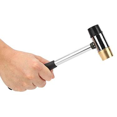 Imagem de Alomejor Ferramenta de Martelo de Plástico para Guitarra, Ukulele Bandolim Baixo Com Cabeças de Latão e Borracha para Tocador de Guitarra
