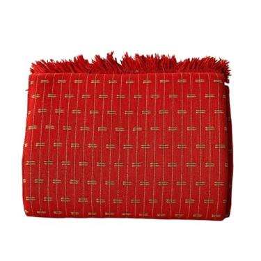 Imagem de Manta Para Sofá Gigante Luxo 2,40X1,80m l Premium De Algodão Capa Decorativa Protetora - Revestimento Protetor para Sofá, Cama, Puff(tijol.VERMELHO COM CARAMELO)