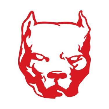 Imagem de Adesivo Pitbull Jiu-jitsu para Moto Carro Capacete Decoração Jiu-Jiteiro Arte Marcial Mma Jiu Jitsu Luta (VERMELHO, 18x21,9cm)