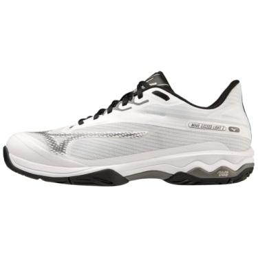 Imagem de Mizuno Tênis masculino Wave Exceed Light 2 AC, Branco-metálico cinza, 43