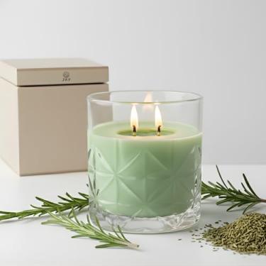 Imagem de Vela Aromática Perfumada - Alecrim Divino - 250g | Fragrância Expandida - Cera de Coco e Soja