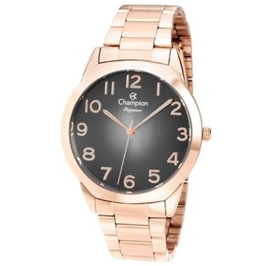 Imagem de RELOGIO CHAMPION ANALOGICO CINZA METAL ROSE CN24404K