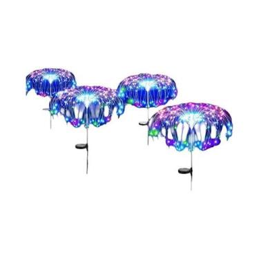 Imagem de Luzes De Fogos De Artifício Solares 200LED Para Jardim, Lâmpada Globo 