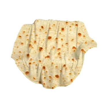 Imagem de Cobertor De Flanela Com Estampa De Tortilha Mexicana, Macio E Quente, 