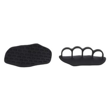 Imagem de SPYMINNPOO Apertos de Treino Antiderrapantes, Apertos de Mão Ergonômicos para Levantamento de Peso Com Ventosas para Pull Ups, Levantamento Terra e Exercícios de Barra (Preto)