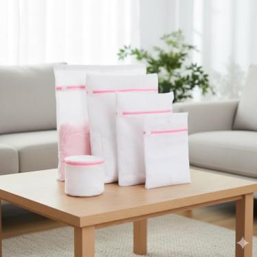 Imagem de Sacos Protetores de Poliéster para Lavagem – Kit 5 Unidades Reutilizáveis