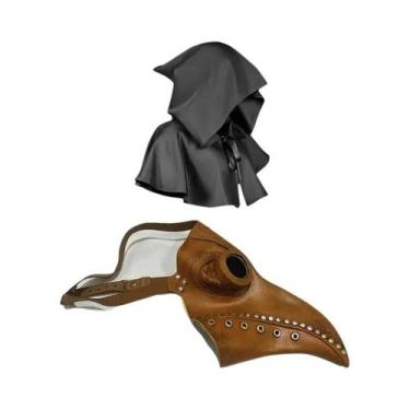 Imagem de Máscara De Médico Da Peste Para Adultos E Conjunto De Capa, Fantasia D