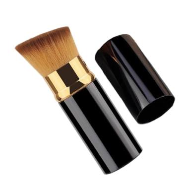 Imagem de Rrlihjgu Pincel para blush – Aplicador de cosméticos com tampa | Pincéis de blush facial | Para bronzeador, solar, creme para viagens, escritório, casamento, encontros