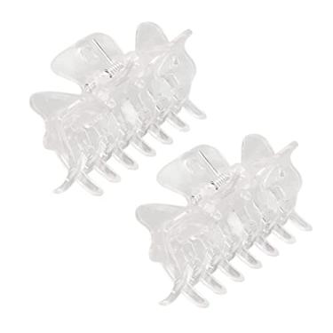 Imagem de Cryfokt Grampo de Garra de Cabelo Evita Deslizamento Forte para Mulheres Meninas, Grampos de Cabelo de Plástico Elegantes Transparentes para Lavar Maquiagem Facial, 12 Peças de Acessórios de ABS