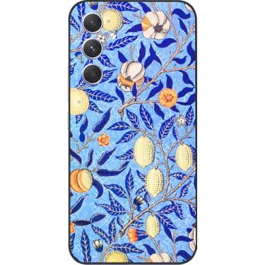 Imagem de Berkin Arts Compatível com Samsung Galaxy A55 5G Capa artística de silicone Folk Art Nouveau Botanicals (Pomegranate by William Morris)