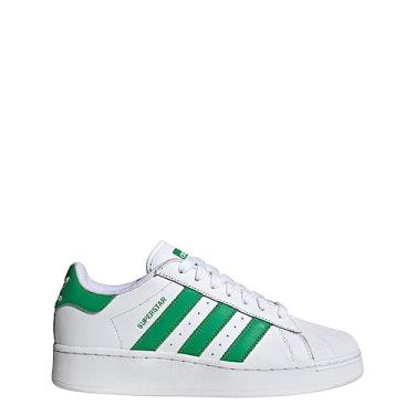 Imagem de adidas Superstar XLG Tênis masculino, Branco/Verde/Branco, 7 Women/6 Men
