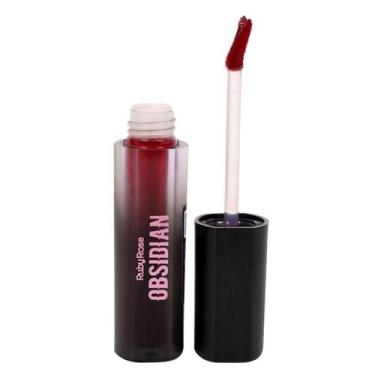 Imagem de Batom Líquido Crème Lip Obsidian OCL03 Ruby Rose  Alta Pigmentação e C
