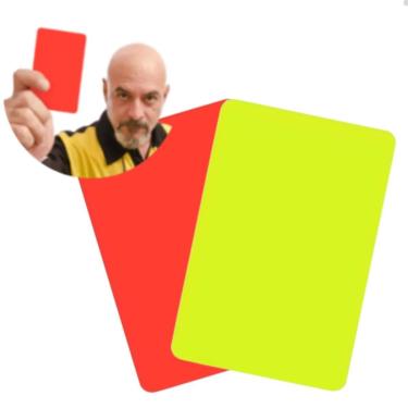 Imagem de Cartão De Arbitro Juiz de Futebol de Campo Oficial Sports Mania-Unissex