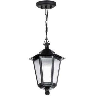 Imagem de Pendente Luminária de Teto Grega Vintage Retro Colonial E27 Lente Fosc