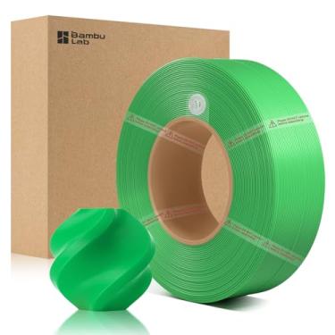 Imagem de ENOMAKER Bamboo Lab Refil de filamento básico PLA verde 10501 1,75 mm, filamento de impressora 3D com RFID para AMS, fácil de imprimir e para iniciantes, acabamento suave, consumíveis de impressão 3D