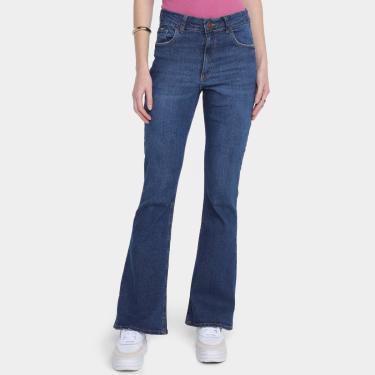Imagem de Calça Jeans Flare Hering Cintura Alta Feminina-Feminino