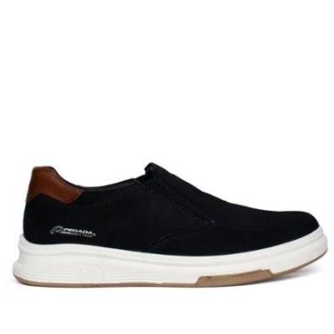 Imagem de Sapato Masculino Pegada Slip On Nobuck Marinho/Marrom-Masculino