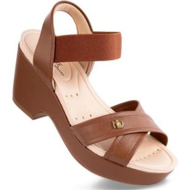 Imagem de Sandália Modare Anabela Salto Grosso Plataforma Ortopédica-Feminino