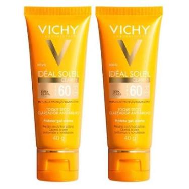 Imagem de Vichy Idéal Soleil Clarify Kit com 2 Unidades – Protetor Solar Facial com Cor FPS60 – Extra Clara Ki-Unissex