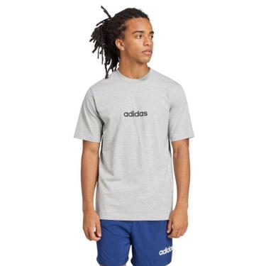 Imagem de Camiseta Adidas Essentials Logo Linear Masculina - Cinza 2GG-Masculino