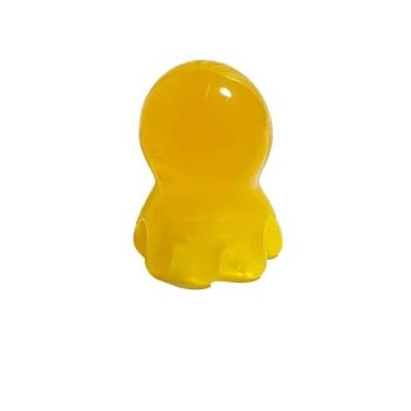 Imagem de Massageador de cabeça de pente de polvo de resina meridiano raspagem no couro cabeludo massagem acupuntura spa corpo ferramenta de terapia de saúde doméstica (amarelo)