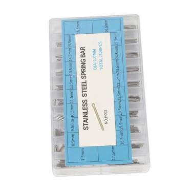 Imagem de aqxreight Pulseira de Relógio Durável Com Pinos Divididos para Reparos Fáceis Tamanhos Versáteis para Uso Doméstico Embalagem de Caixa de Plástico Conveniente Solução Econômica para Manutenção de Relógios