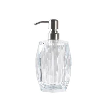 Imagem de Dispensador de sabão de banheiro leve de luxo push-on, gel de banho, frasco de loção de hotel, garrafa bomba de líquido