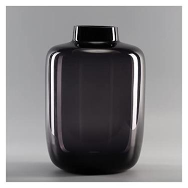 Imagem de x3anggyt5 Vaso de flores para casa névoa criativa roxo vaso de vidro hidropônico pacote macio casa sala de estar flores arranjador de flores hidropônico decoração de casa (grande)