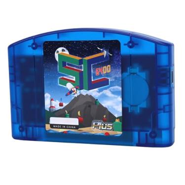 Imagem de Dpofirs Cartucho Flash N64 de Código Aberto SC64 32 GB | Alta Velocidade 23,8 MiB por Segundo, Backup de Salvamento Automático, Emulador de Console Múltiplo para , , GB, GBC, Emulação 64DD, USB C para Jogos retrô (Azul Transparente)