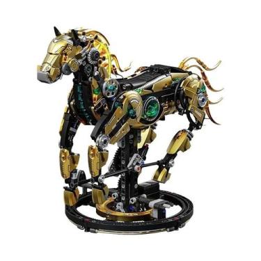 Imagem de Kit De Blocos De Montar De Cavalo Mecânico Adulto, Modelo De Pônei Gal