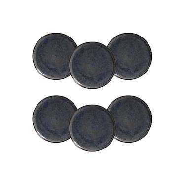 Imagem de Conjunto de Pratos Rasos Porto Brasil Bio Titanium Azul Escuro 29cm - 6 Peças